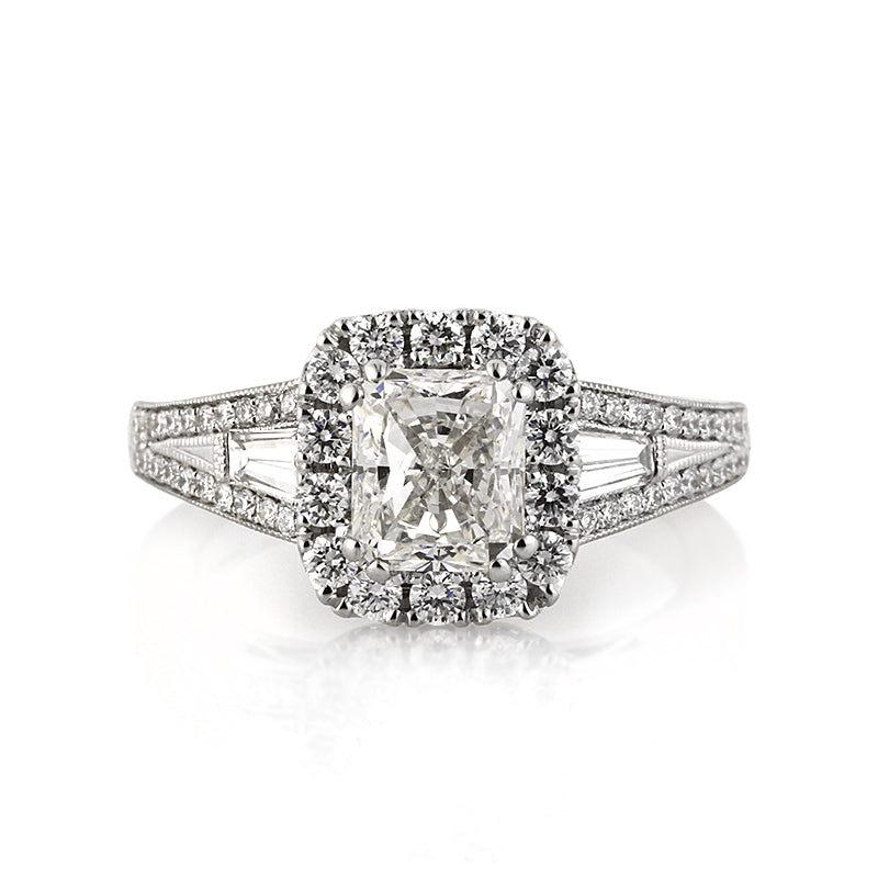 2.01ct Radiant Cut Diamond Engagement Ring