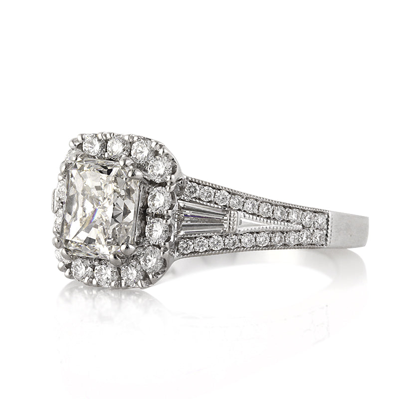 2.01ct Radiant Cut Diamond Engagement Ring