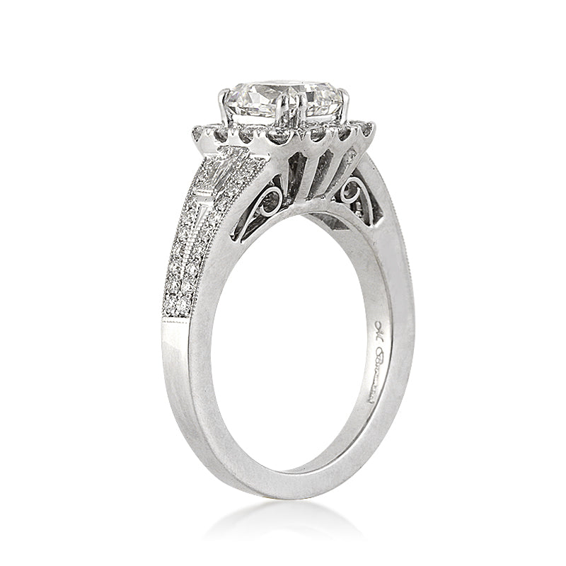 2.01ct Radiant Cut Diamond Engagement Ring
