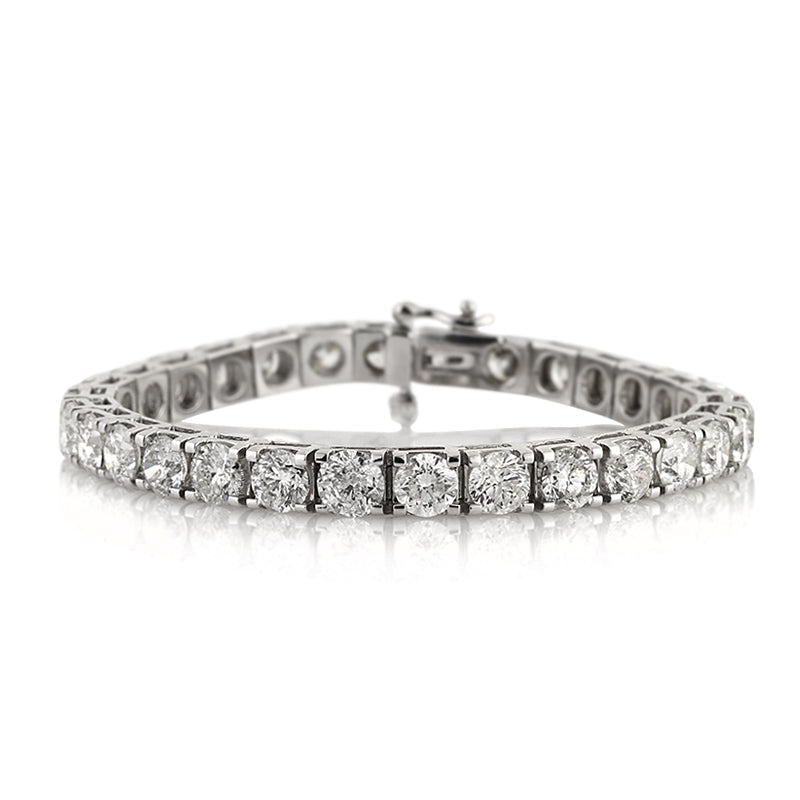 21.90ct Round Brilliant Cut Diamond Tennis Bracelet