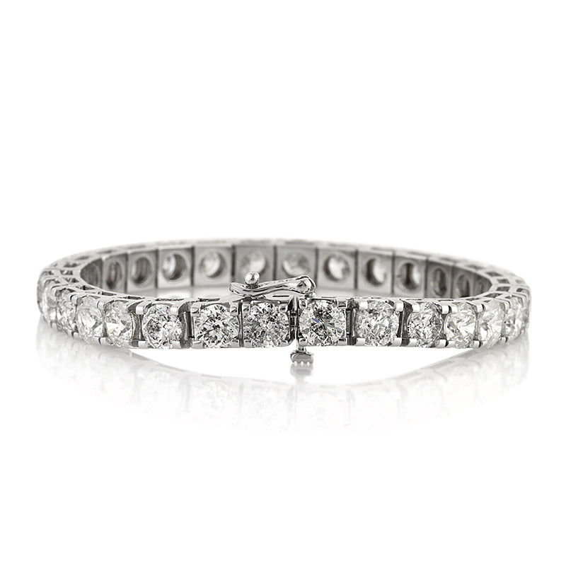 21.90ct Round Brilliant Cut Diamond Tennis Bracelet