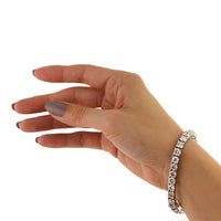 21.90ct Round Brilliant Cut Diamond Tennis Bracelet