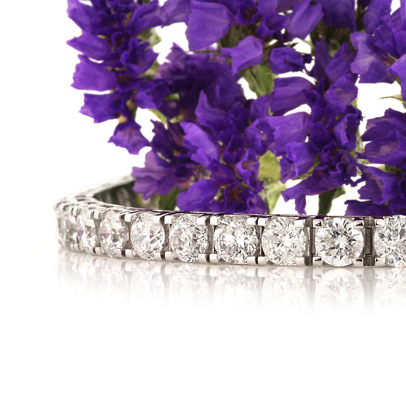 21.90ct Round Brilliant Cut Diamond Tennis Bracelet
