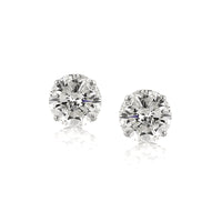 6.68ct Round Brilliant Cut Diamond Stud Earrings