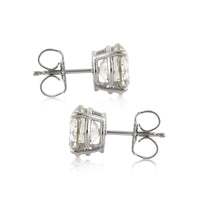 4.28ct Round Brilliant Cut Diamond Stud Earrings