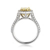 2.28ct Fancy Yellow Pear Shaped Diamond Engagement Ring