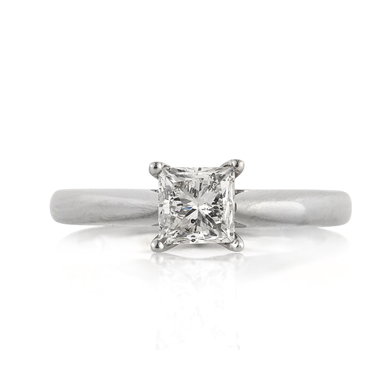 1.01ct Princess Cut Diamond Solitaire Engagement Ring
