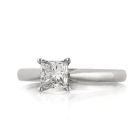 1.01ct Princess Cut Diamond Solitaire Engagement Ring