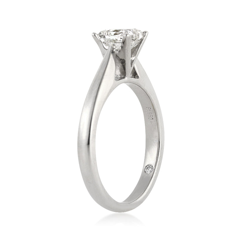 1.01ct Princess Cut Diamond Solitaire Engagement Ring