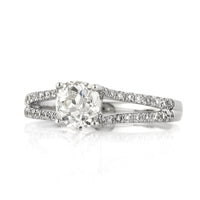 1.35ct Antique Cushion Brilliant Diamond Engagement Ring