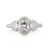 1.95ct Antique Cushion Brilliant Diamond Engagement Ring