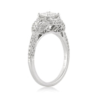 1.95ct Antique Cushion Brilliant Diamond Engagement Ring