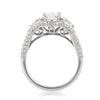 1.95ct Antique Cushion Brilliant Diamond Engagement Ring