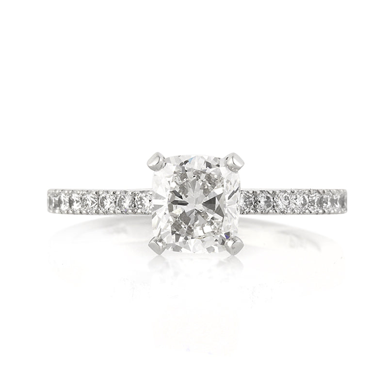 1.57ct Cushion Cut Diamond Engagement Ring