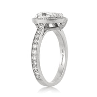 2.10ct Pear Shaped Diamond Engagement Ring