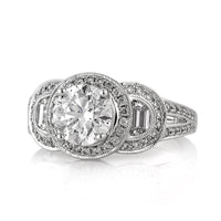 2.93ct Round Brilliant Cut Diamond Engagement Ring