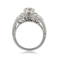 2.93ct Round Brilliant Cut Diamond Engagement Ring