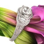 2.93ct Round Brilliant Cut Diamond Engagement Ring