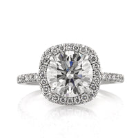2.59ct Round Brilliant Cut Diamond Engagement Ring
