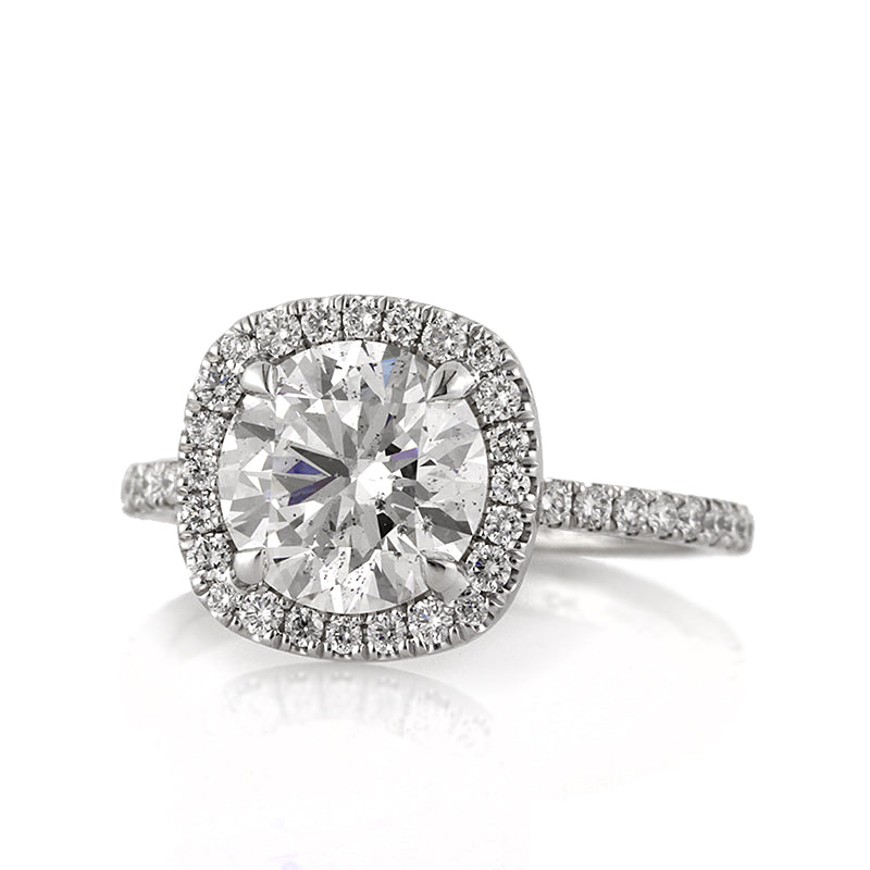 2.59ct Round Brilliant Cut Diamond Engagement Ring