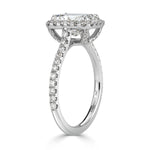 2.77ct Radiant Cut Diamond Engagement Ring