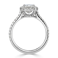 2.77ct Radiant Cut Diamond Engagement Ring