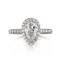 2.17ct Pear Shaped Diamond Engagement Ring