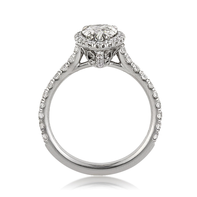 2.17ct Pear Shaped Diamond Engagement Ring
