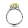 3.65ct Fancy Intense Yellow Pear Shaped Diamond Engagement Ring
