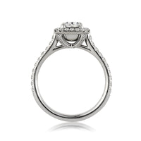 1.57ct Fancy Light Blue Radiant Cut Diamond Engagement Ring