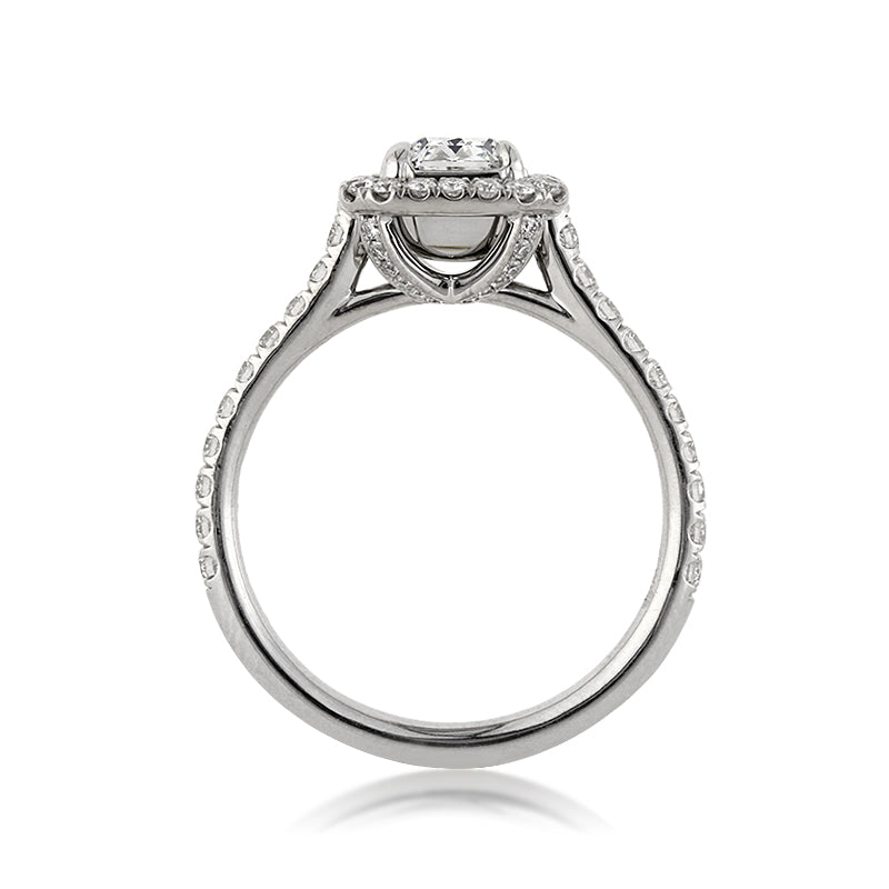 1.57ct Fancy Light Blue Radiant Cut Diamond Engagement Ring