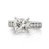 4.01ct Princess Cut Diamond Engagement Ring