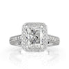 3.61ct Radiant Cut Diamond Engagement Ring