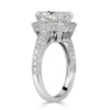 3.61ct Radiant Cut Diamond Engagement Ring