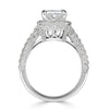 3.61ct Radiant Cut Diamond Engagement Ring