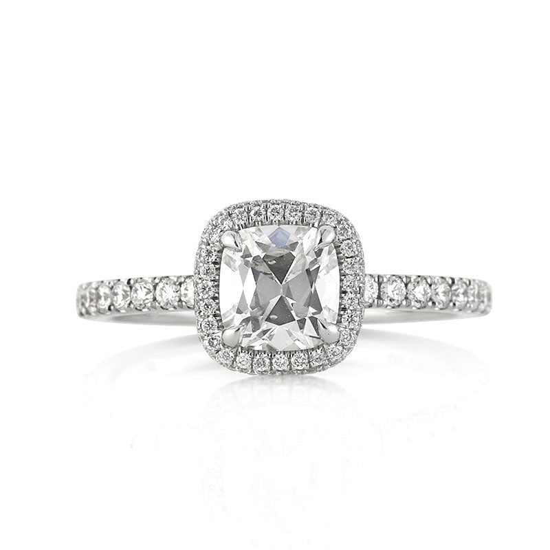 1.55ct Old Mine Cut Diamond Engagement Ring