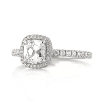 1.55ct Old Mine Cut Diamond Engagement Ring