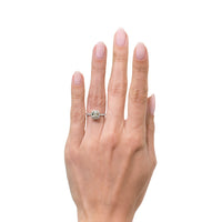 1.55ct Old Mine Cut Diamond Engagement Ring