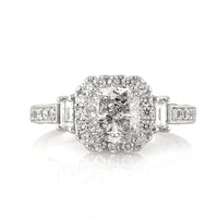 3.06ct Cushion Cut Diamond Engagement Ring