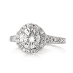 2.18ct Round Brilliant Cut Diamond Engagement Ring