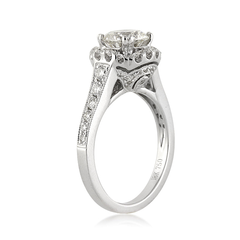2.18ct Round Brilliant Cut Diamond Engagement Ring