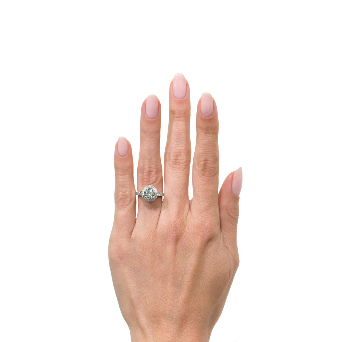 2.18ct Round Brilliant Cut Diamond Engagement Ring