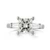 3.58ct Princess Cut Diamond Engagement Ring