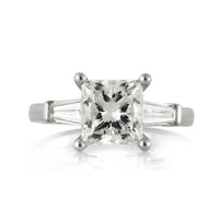 3.58ct Princess Cut Diamond Engagement Ring