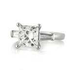 3.58ct Princess Cut Diamond Engagement Ring