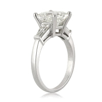 3.58ct Princess Cut Diamond Engagement Ring