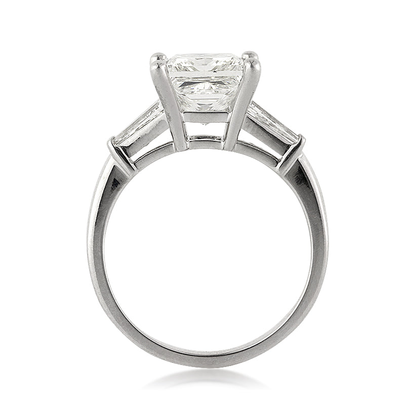 3.58ct Princess Cut Diamond Engagement Ring