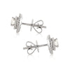 1.00ct Round Brilliant Cut Diamond Double Halo Stud Earrings