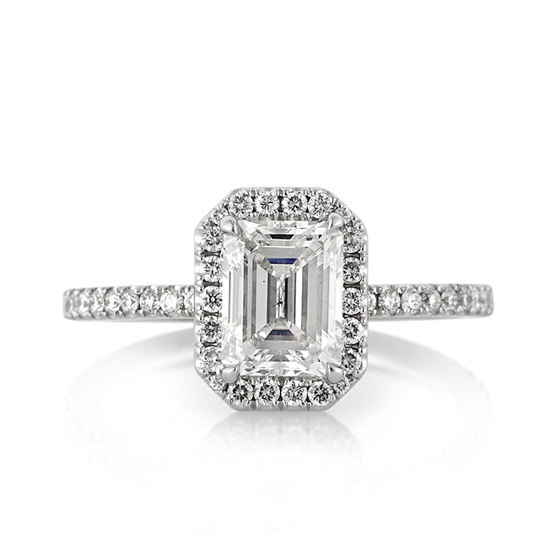 2.15ct Emerald Cut Diamond Engagement Ring