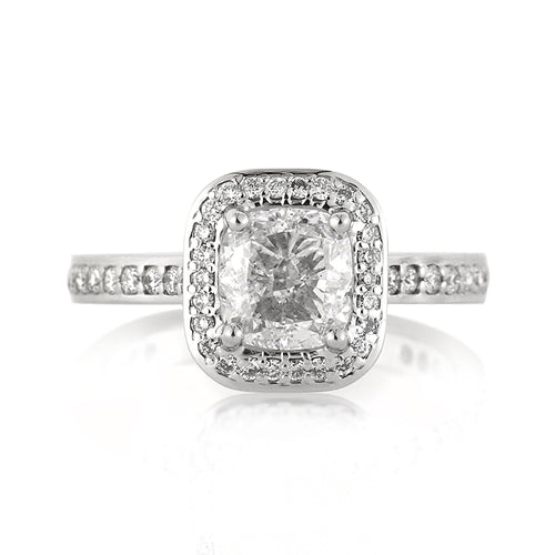2.17ct Cushion Cut Diamond Engagement Ring